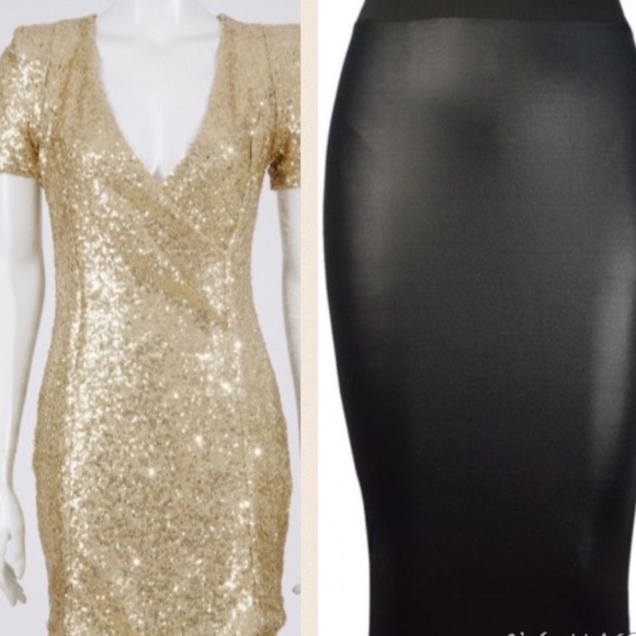 Sequin Dress & Midi Skirt Bundle