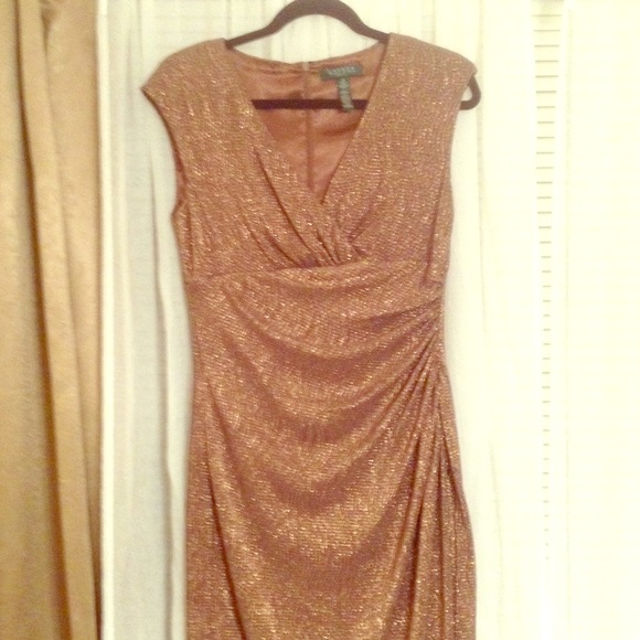 Ralph Lauren Gold Dress