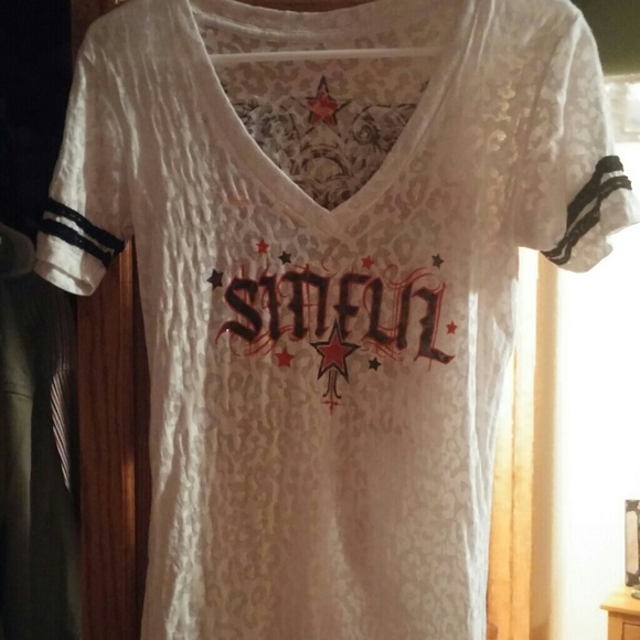 Cheeta print Sinful Shirt