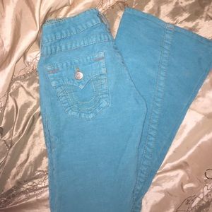 Size 25 Sky Blue True Religion Brand Jeans