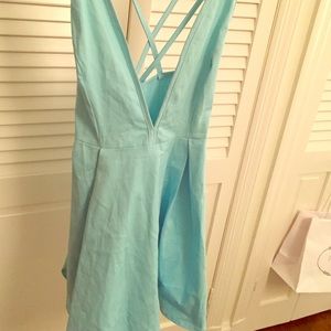 Aqua Nasty Gal skater dress