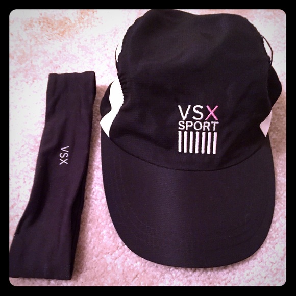 BUNDLE‼️ Victoria's Secret Sport Hat and Head Band