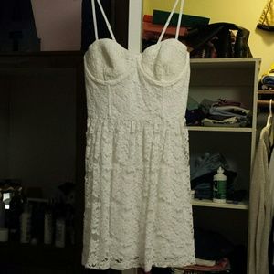 White lace dress