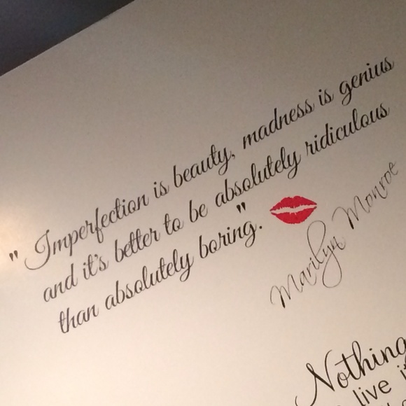 Marilyn Monroe Vinyl Wall Quote