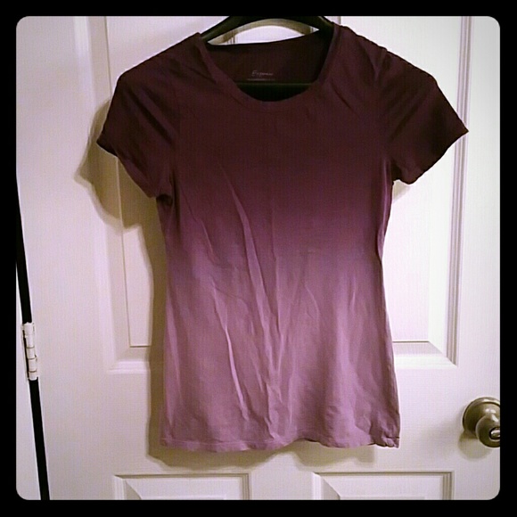 Express purple ombre tee