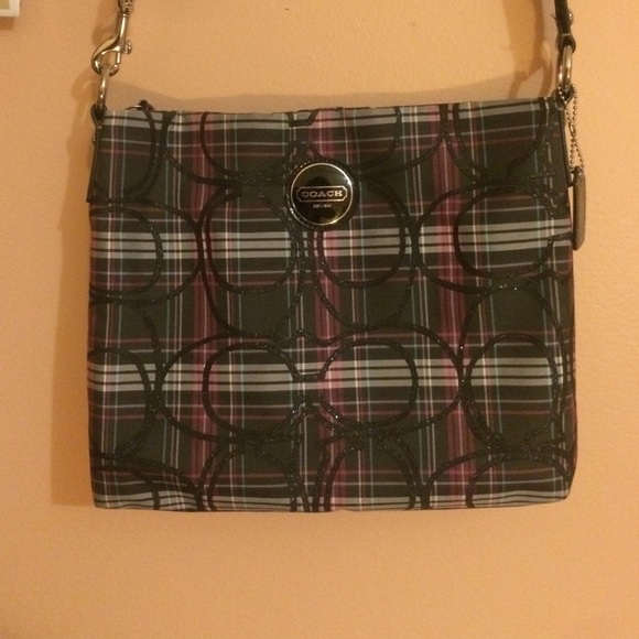 Plaid Coach cross body!