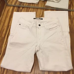 White boot cut joes jeans