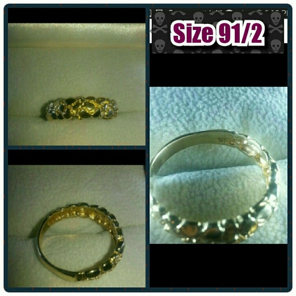 14k ring unisex solid gold real gold