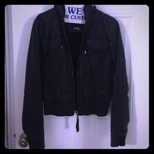 Barney's Original leather bomber jacket