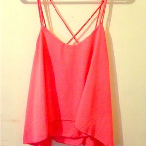 Cute neon pink top!