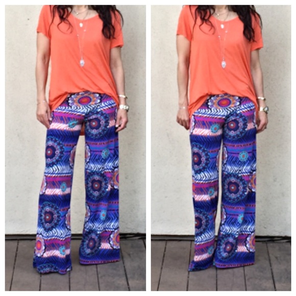 Wide leg fold waist pants 2 LEFT SALE - Picture 4 of 4
