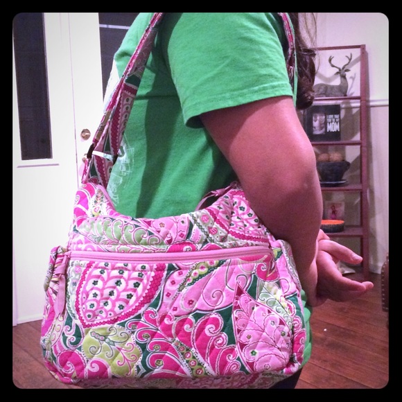Pink and green Vera Bradley bag