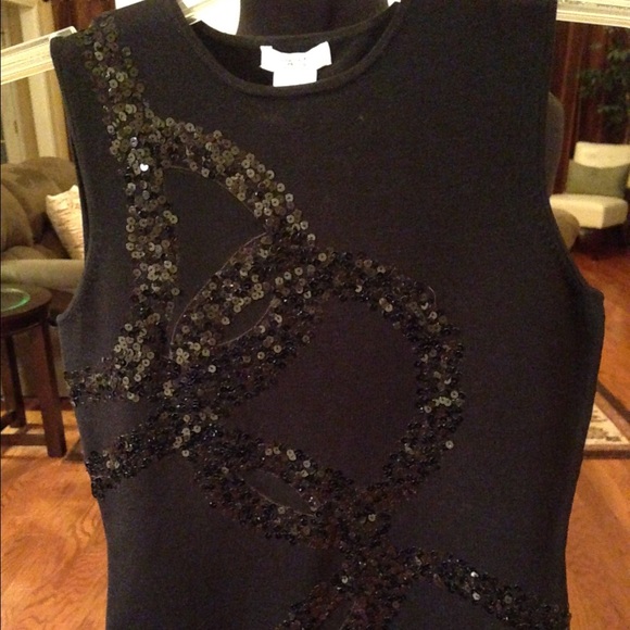 Black Beaded Top