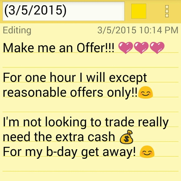 MAKE AN OFFER!