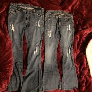 Carmar denim flare jeans 2pair