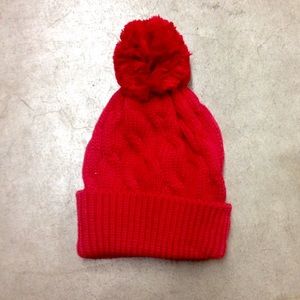 Red slouchy beenie