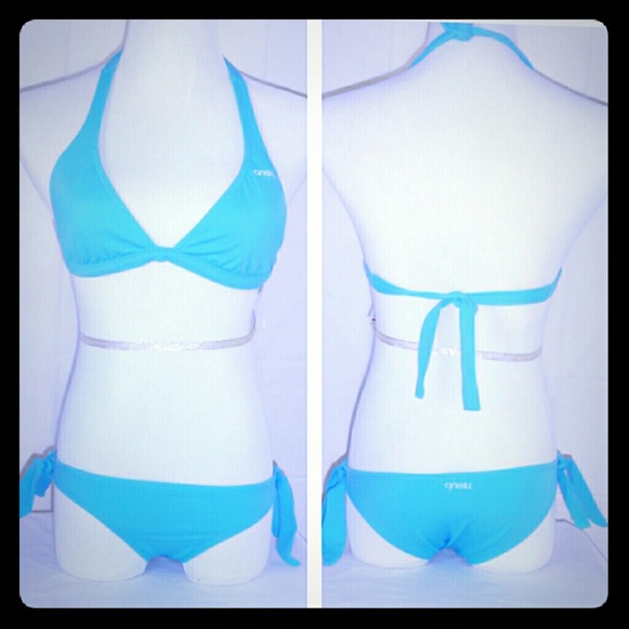 NWT Logo Oneill light blue 2 Piece bikini
