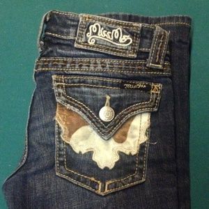Cowhide Miss Me Jeans!