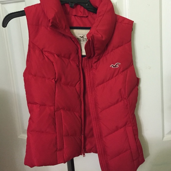 Red puffy vest