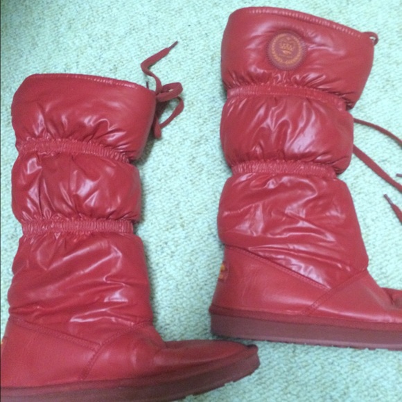 Red Bubbly Boots