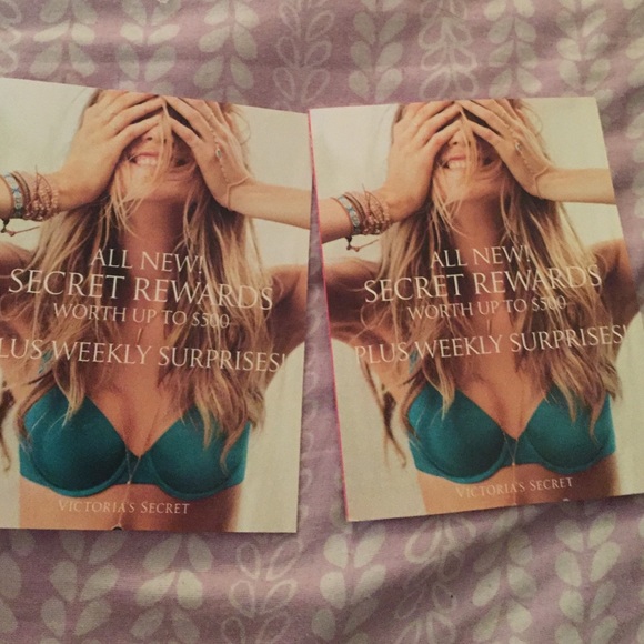 Two secret rewards cards