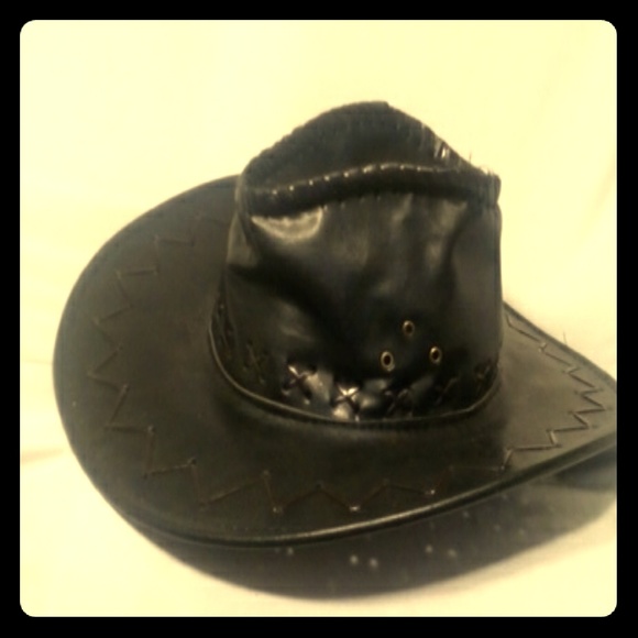 Leather Cowboy Hat