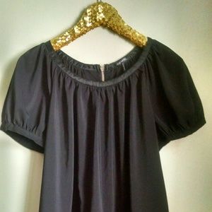 Black silky tunic. Daisy fuentes brand.