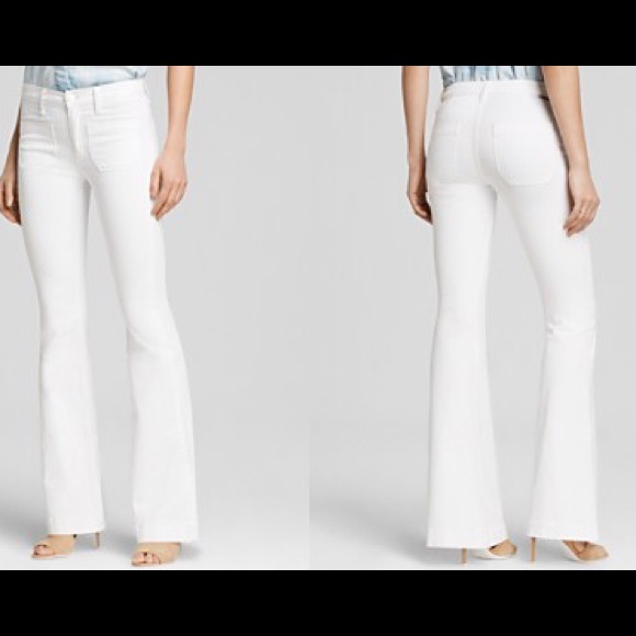 Joes jeans white bootcut jeans