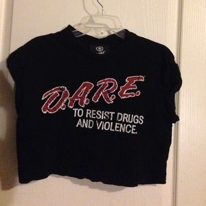 DARE Cropped Tee