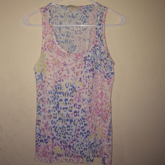 Pastel patterned tank top.