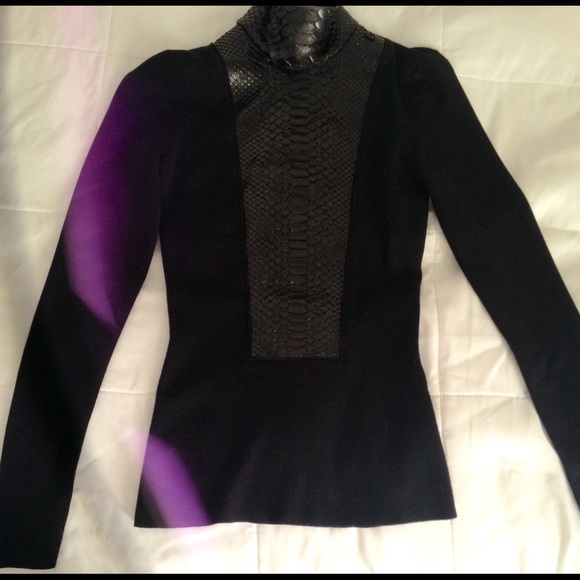 Gucci turtleneck Python leather  xxs - Picture 1 of 4