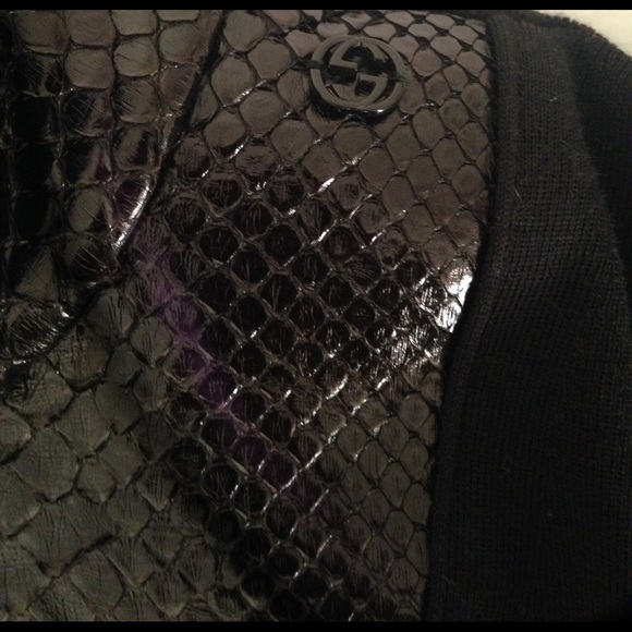 Gucci turtleneck Python leather  xxs - Picture 3 of 4