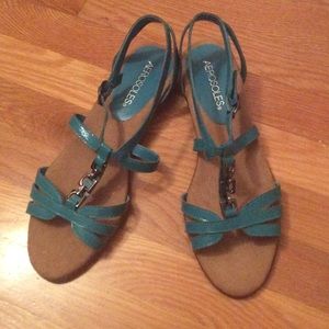 NWOT. Never worn Aerosoles turquoise sandals.✨SALE