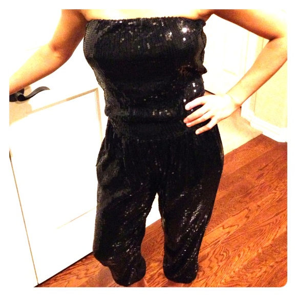 Bebe Sequin jumpsuit