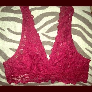 Rose colored bralette/