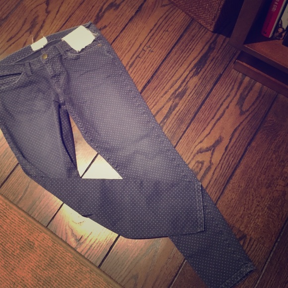 Polka dot Current Elliott jeans