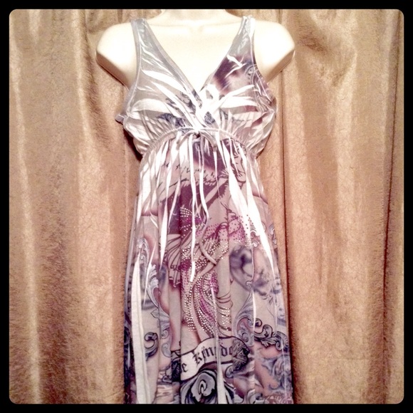 Love Kingdom Double V Midi Dress