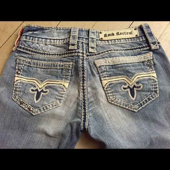 Rock Revival light colored jeans