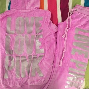 Victoria's Secret LovePink Velour Jumpsuit