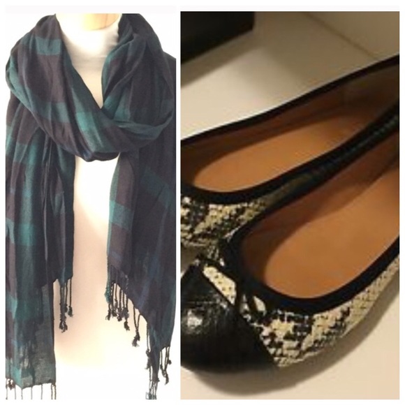 J. Crew Shoes - JCrew Snakeskin Cap-toe Flats 🆕 NIB