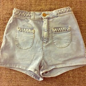 High waisted denim shorts urban outfitters