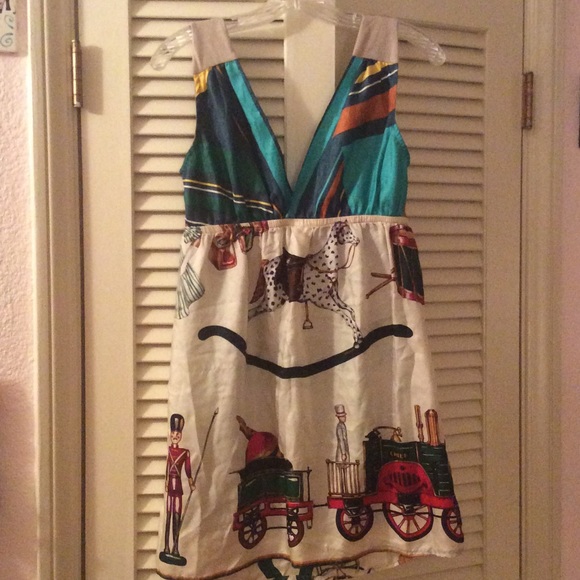 REDUCED-Cute recycled scarves and skirts silky top