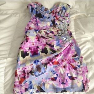 Modern Strapless Cocktail Dress