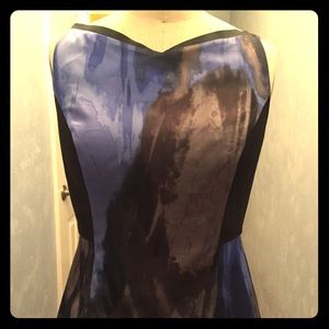 Printed Tahari Peplum Top