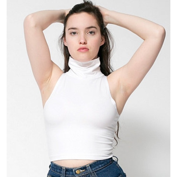 AA white crop top