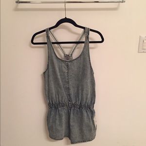 Topshop Denim Romper