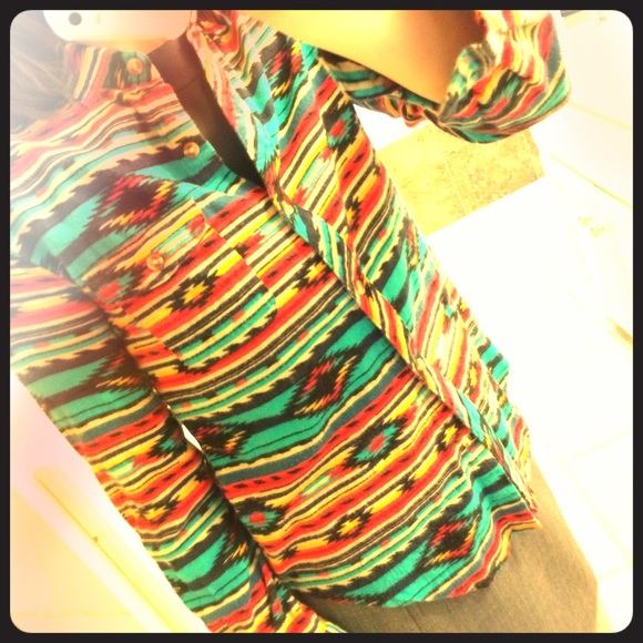 Bdg indie southwestern button up