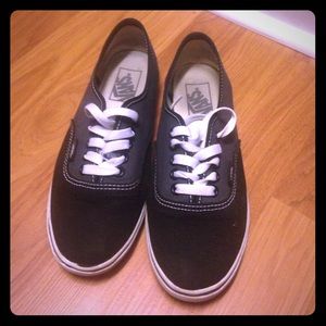 Grey and Black Vans