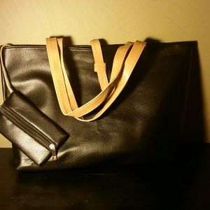 NEW BLACK Tote Purse