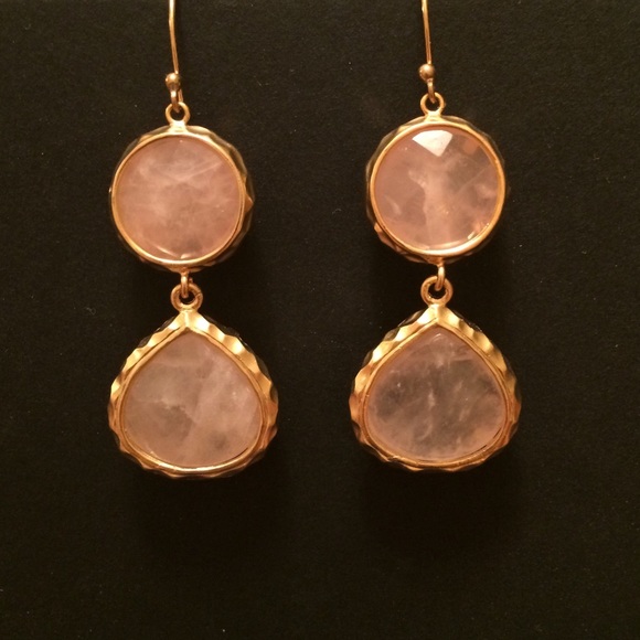 Blush stone earring